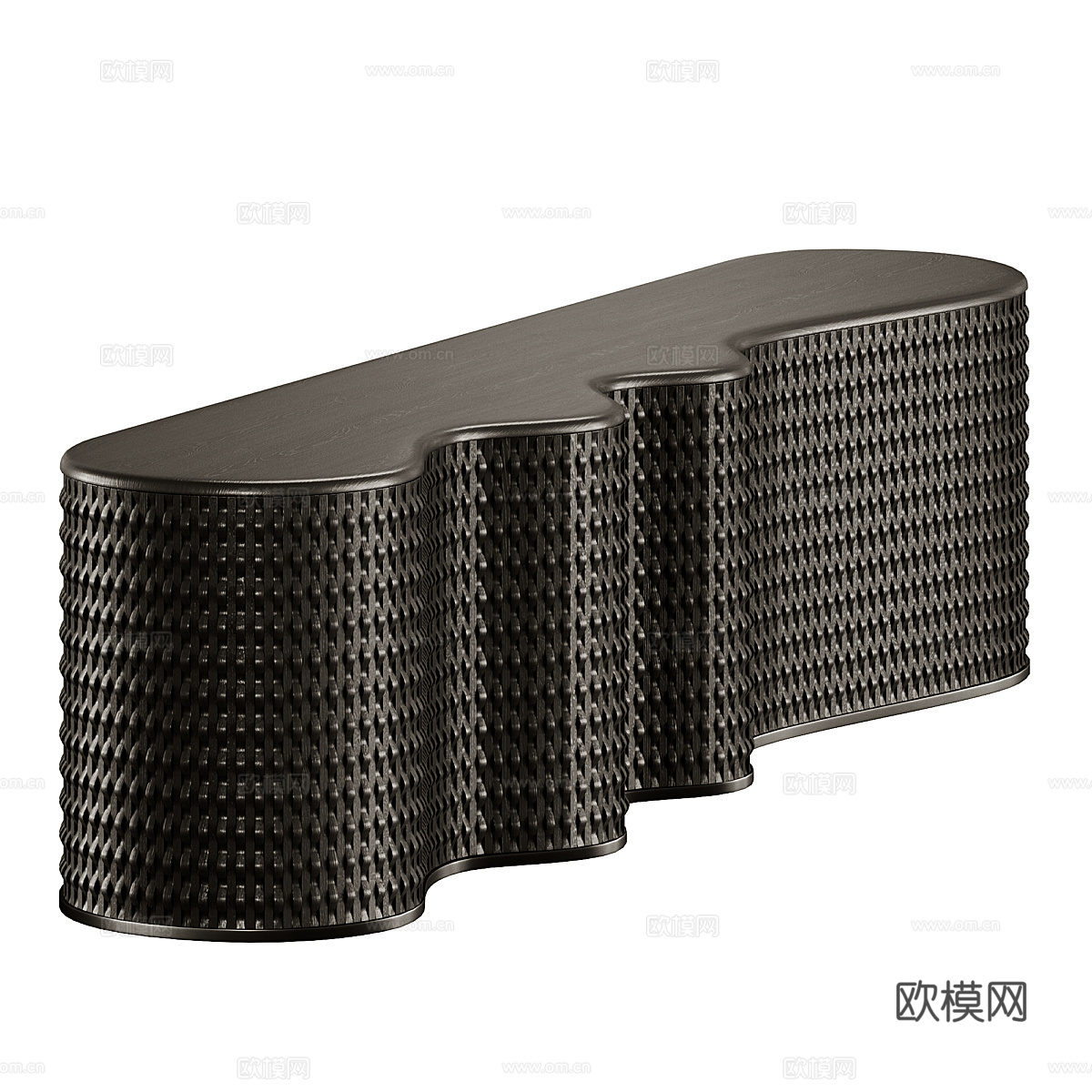 新中式轻奢端景台 玄关柜 边柜 矮柜3d模型
