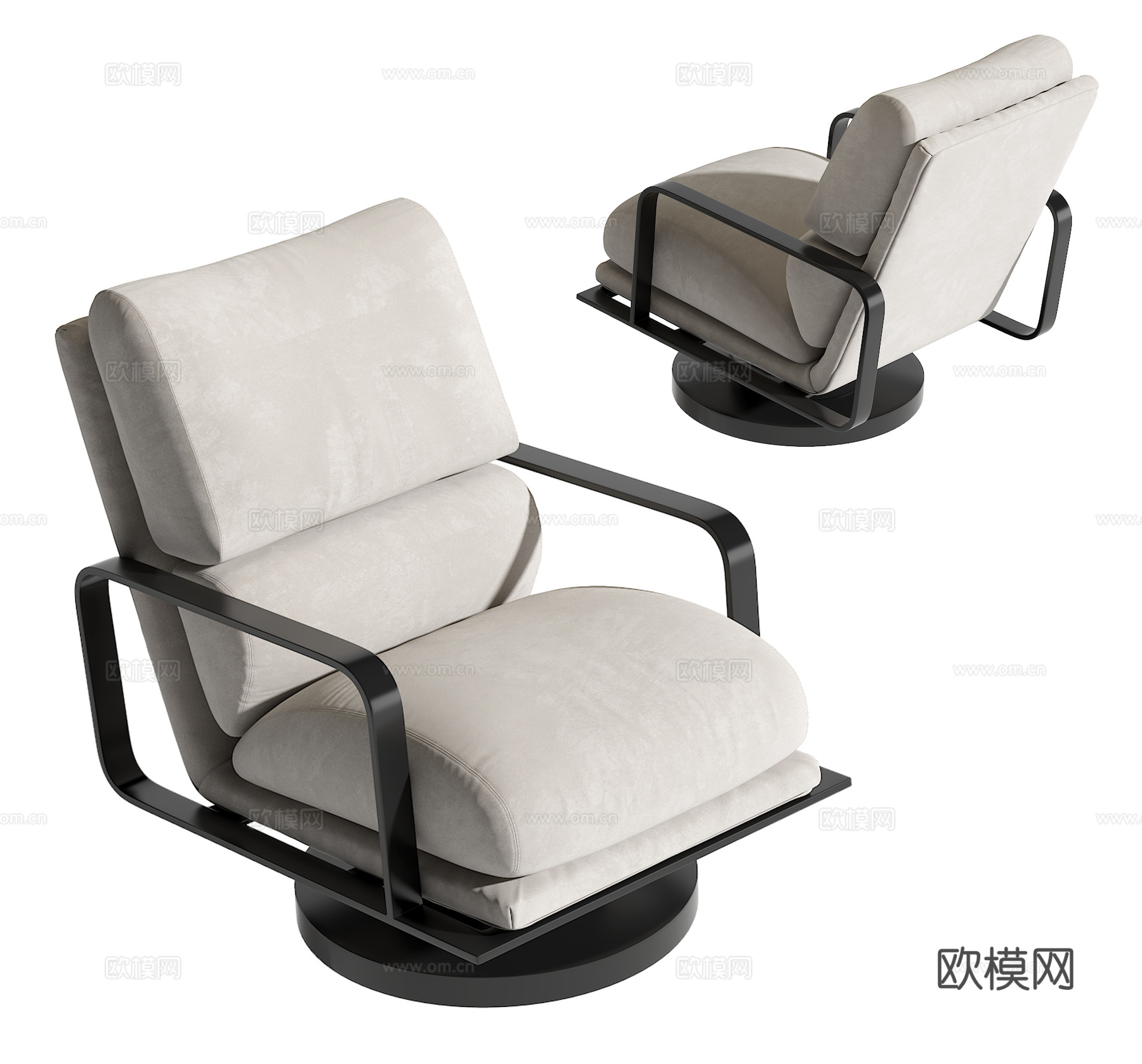 现代休闲椅su模型