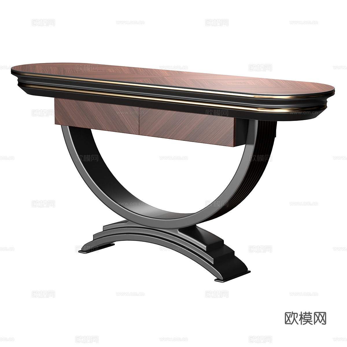 新中式轻奢端景台 玄关桌3d模型