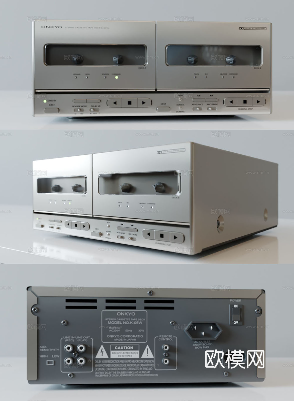 现代电器  多功能音响 电子设备su模型下载（渲染图1）