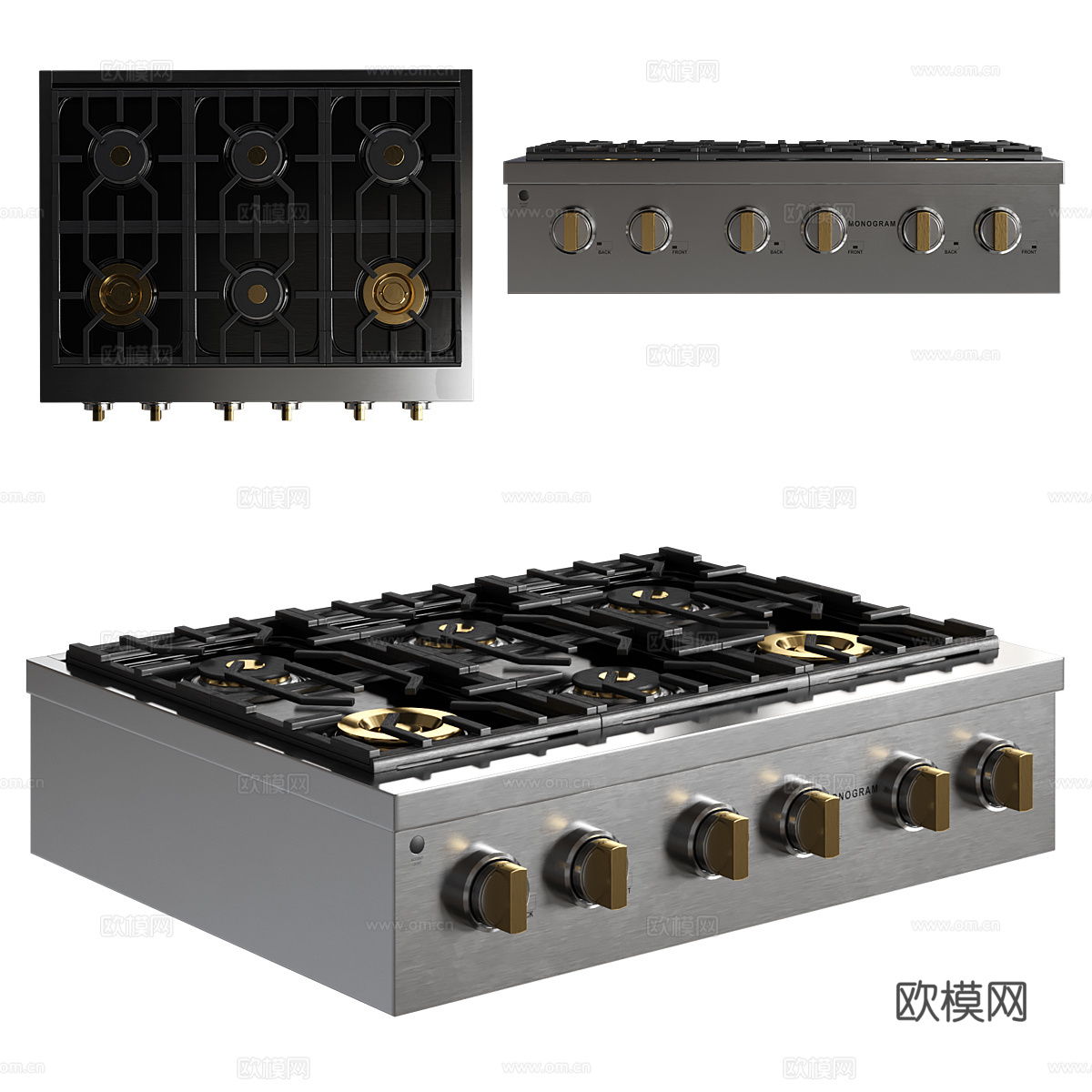 灶台 燃气灶3d模型