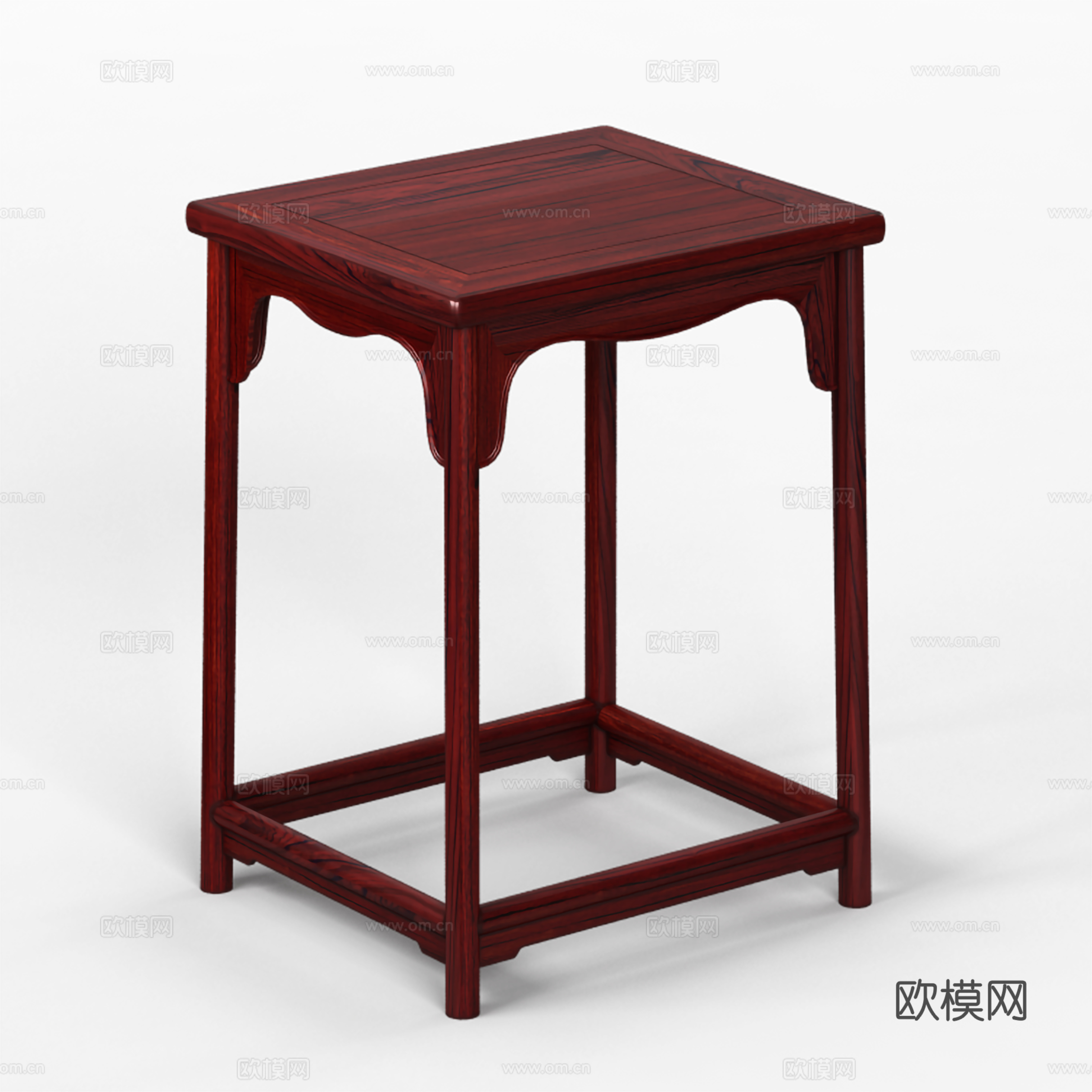 中式小茶几 新中式小茶几 实木红木3d模型