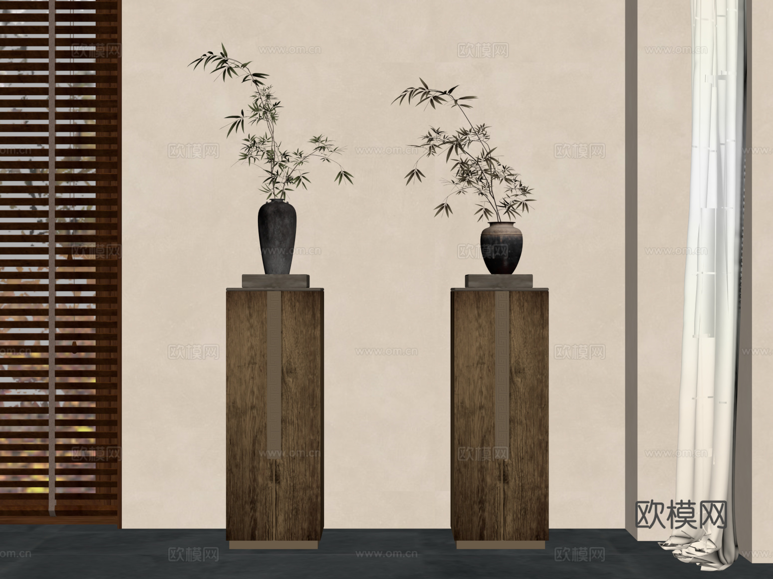 07花瓶 中古风花瓶su模型