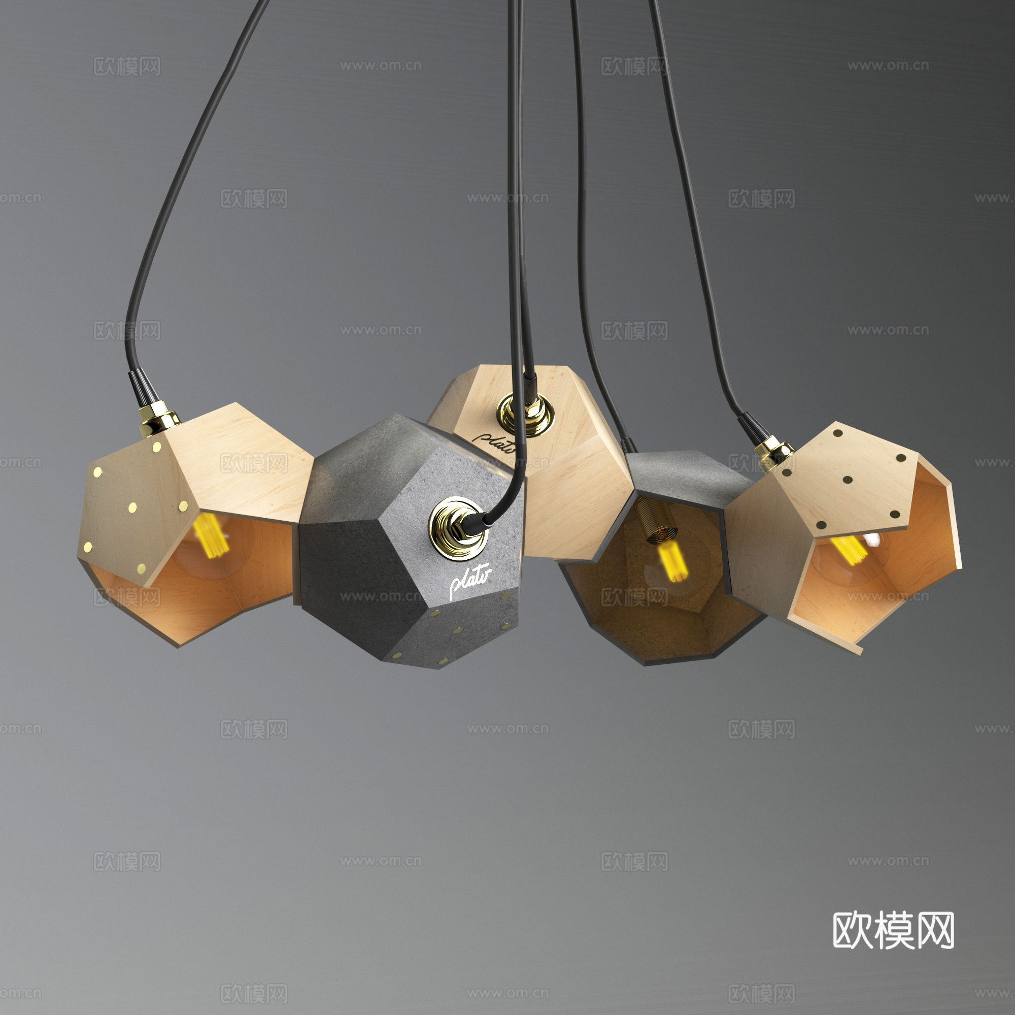 现代吊灯 创意吊灯 儿童灯su模型