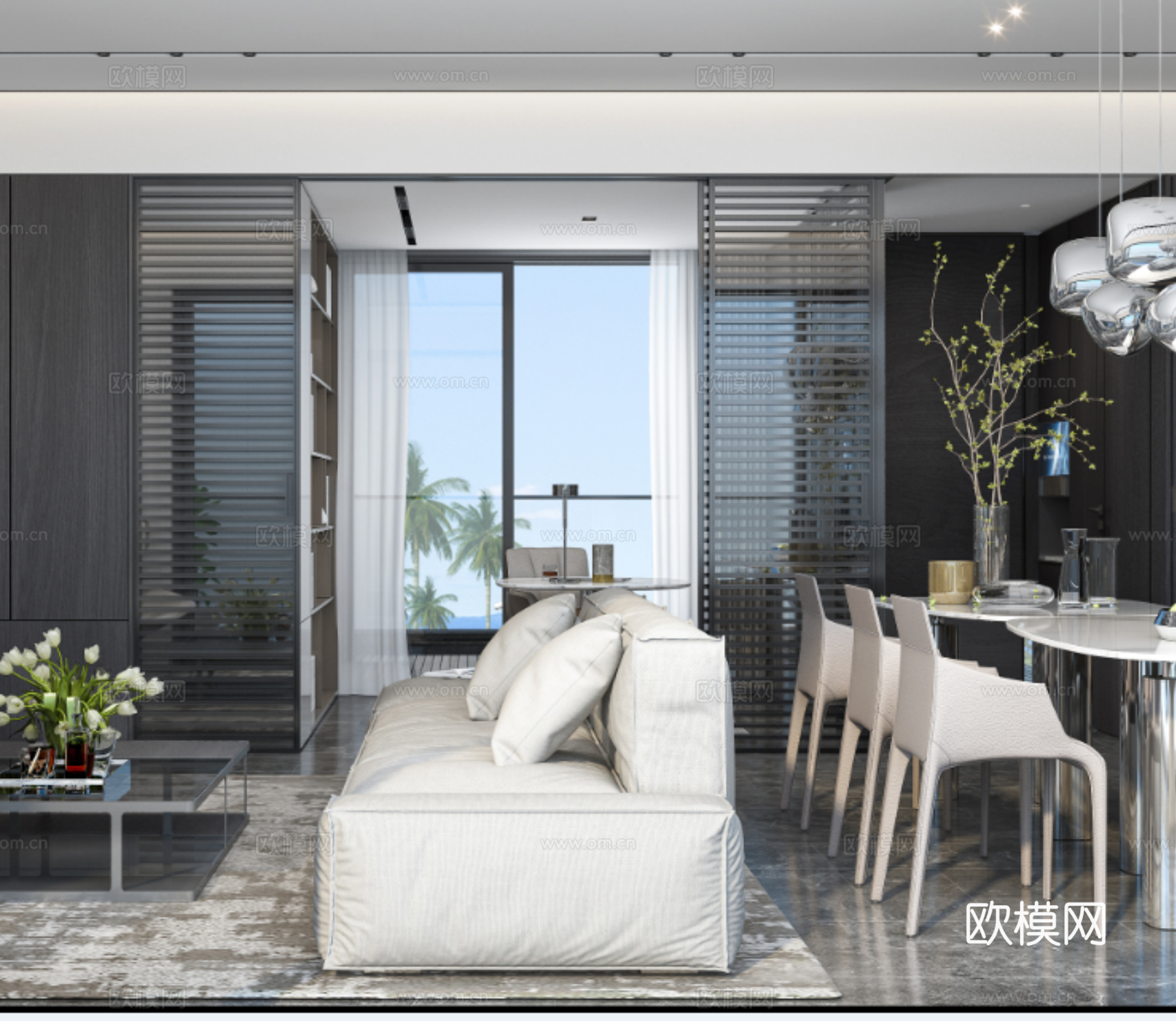 DIA丹健-海口万华江东麓岛170样板间平立面设计图cad施工图