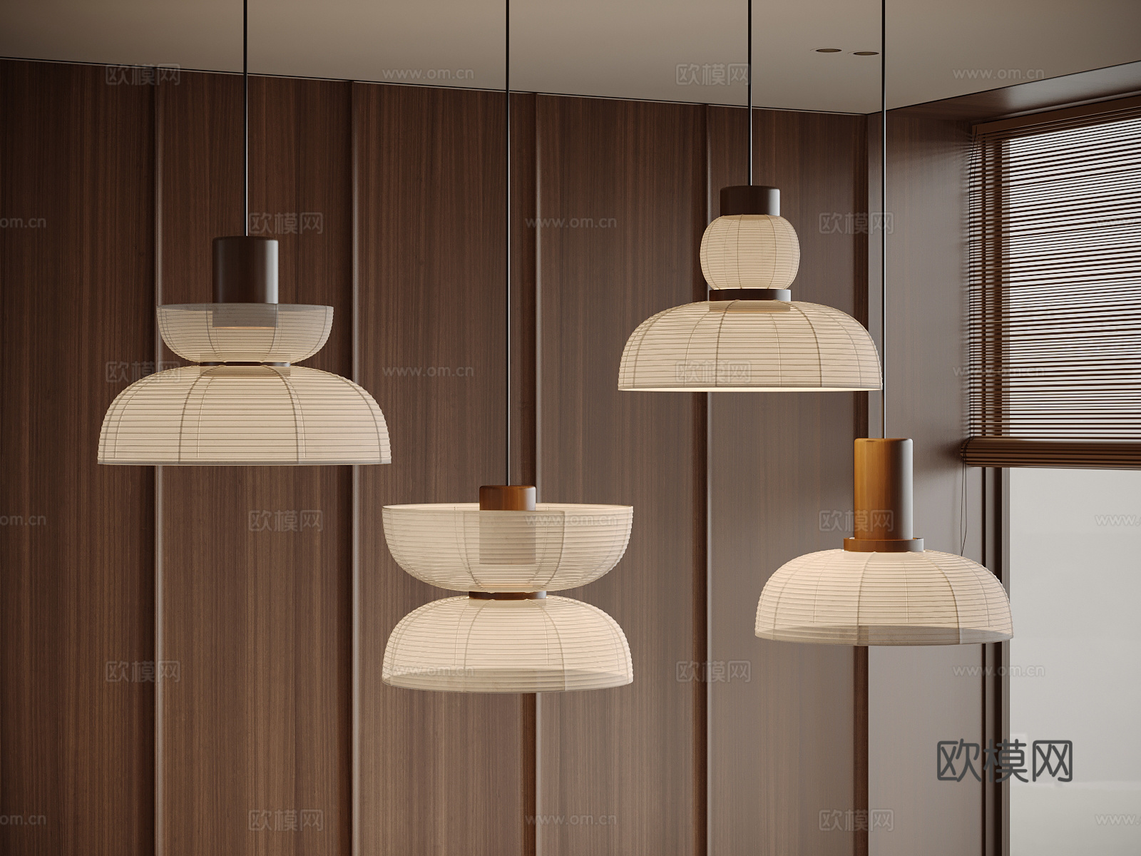 现代吊灯 小吊带 艺术吊灯 餐厅吊灯 吧台吊灯3d模型