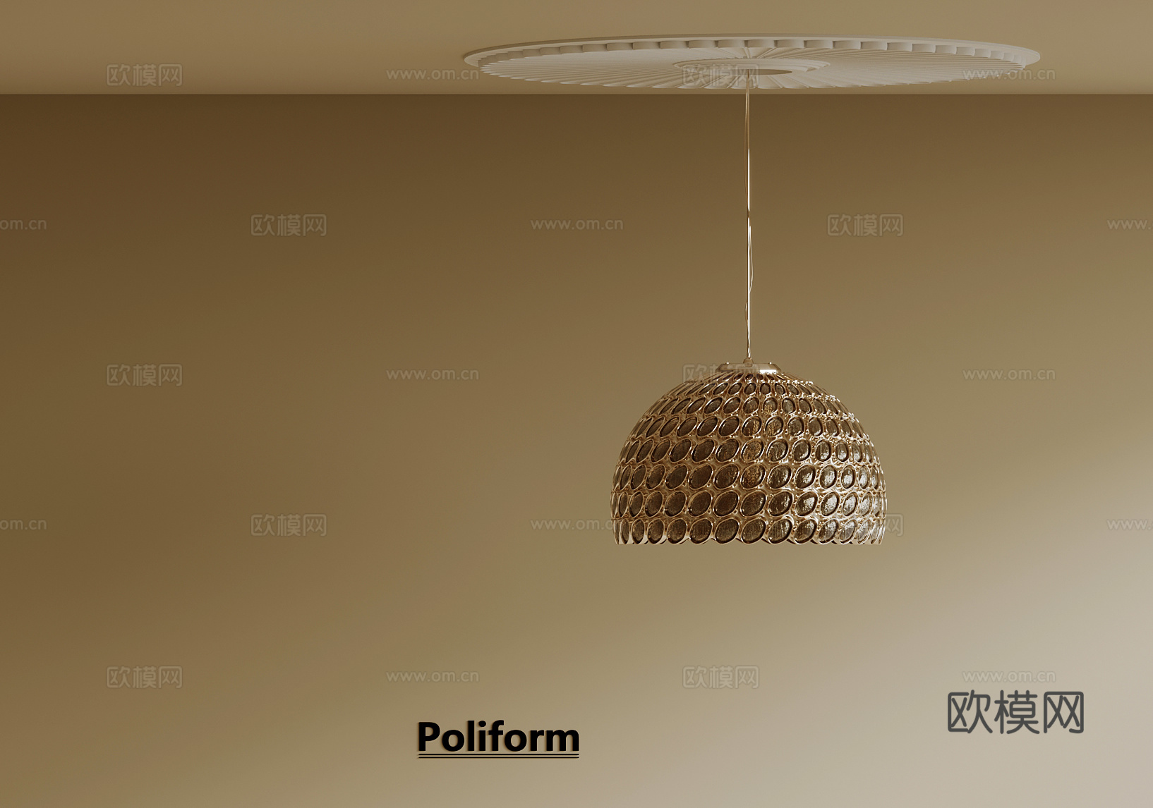 02法式吊灯3d模型