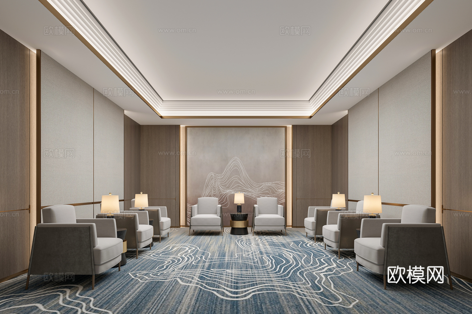 接待室3d模型下载