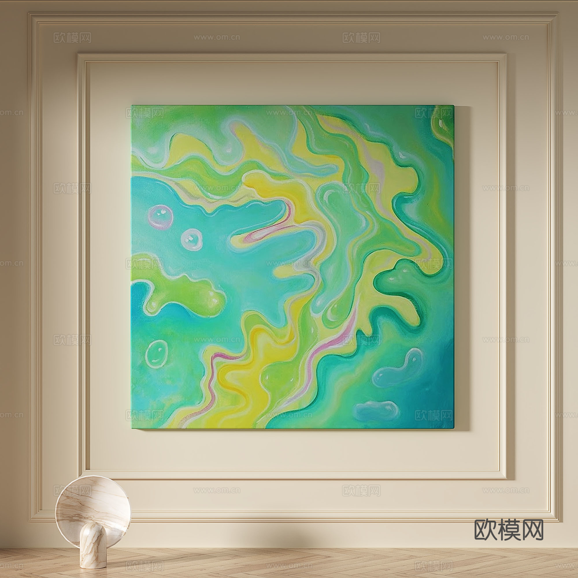 现代，奶油风，简约，肌理，抽象，轻奢，侘寂，立体，装饰画3d模型