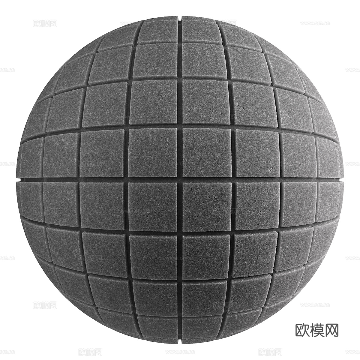 现代意式吸音板 隔音棉材质3d模型