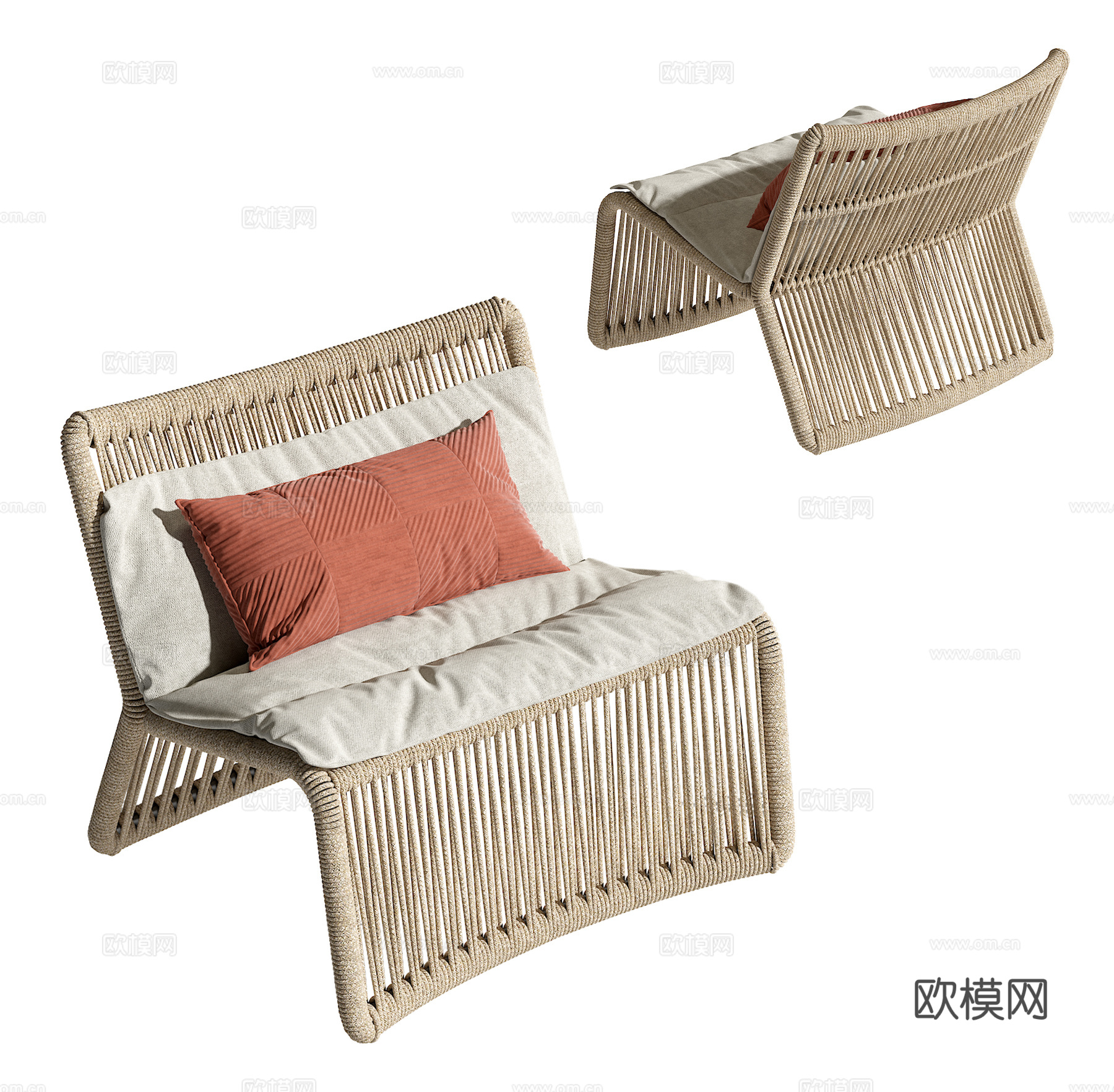 现代休闲su模型