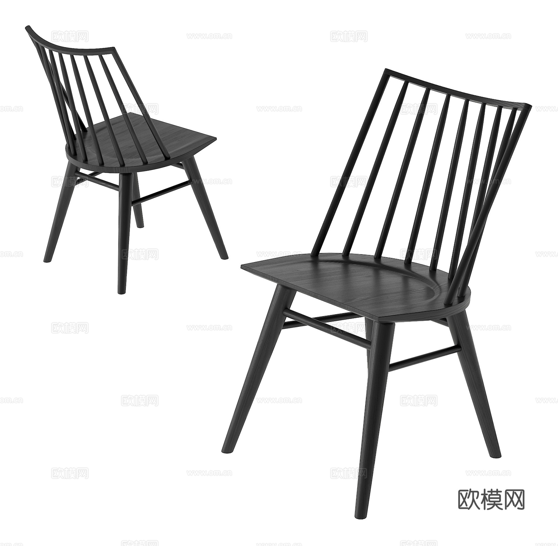 现代单椅su模型