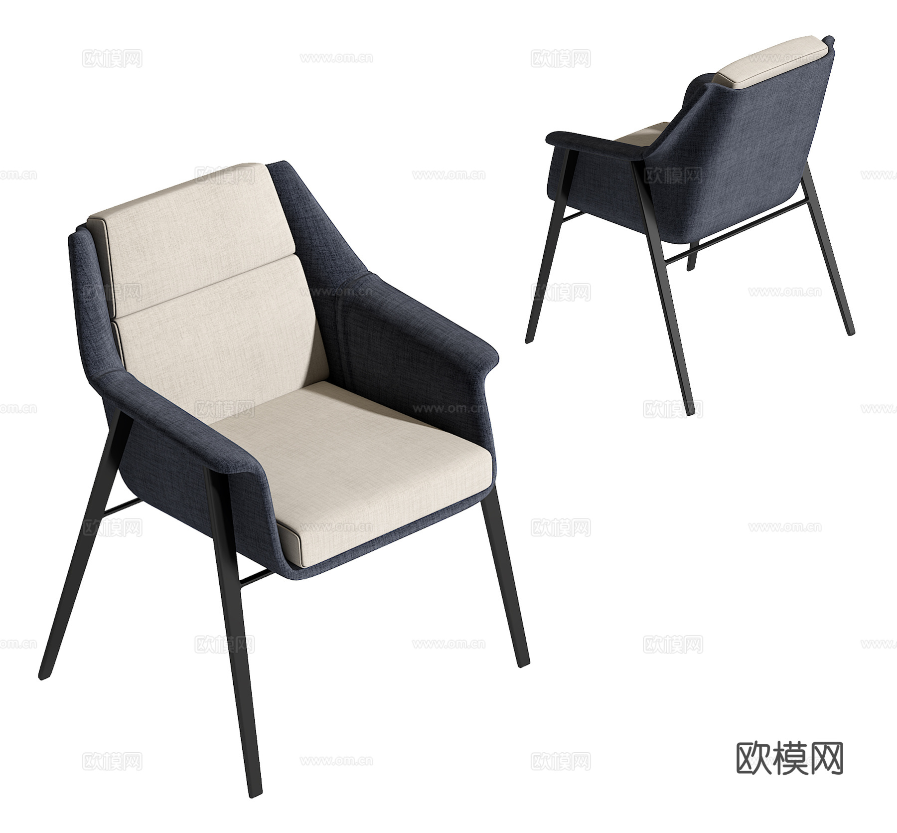 现代单椅su模型