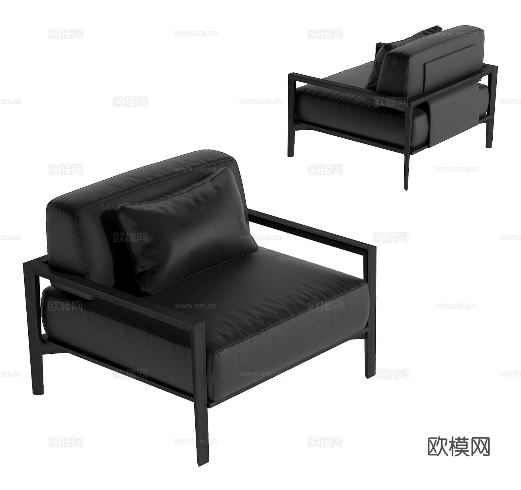 现代休闲椅su模型