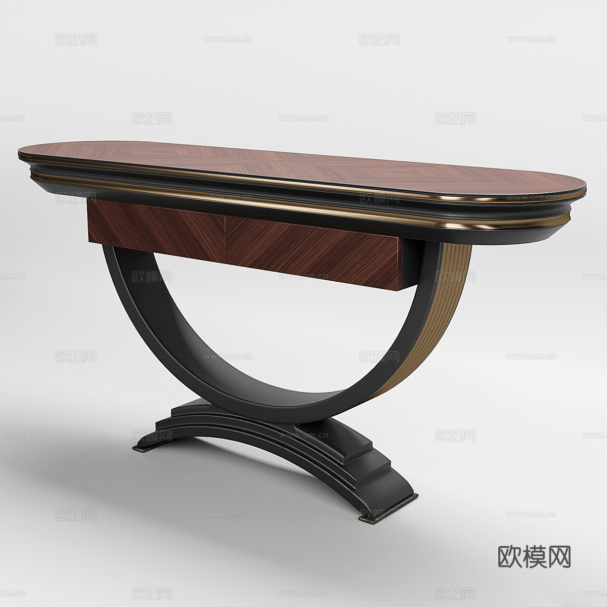 新中式轻奢端景台 玄关桌3d模型
