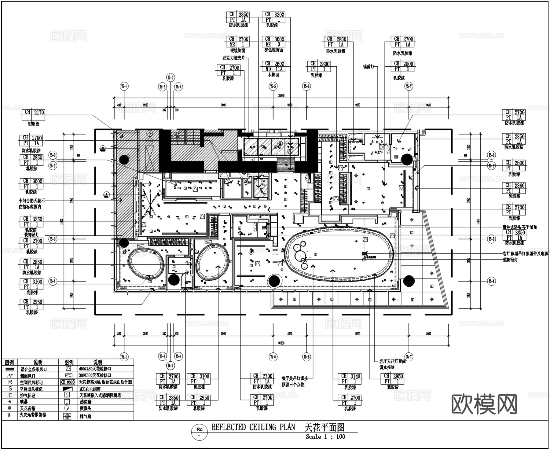 【雅布】深圳湾380㎡大平层施工图+摄影实景cad施工图