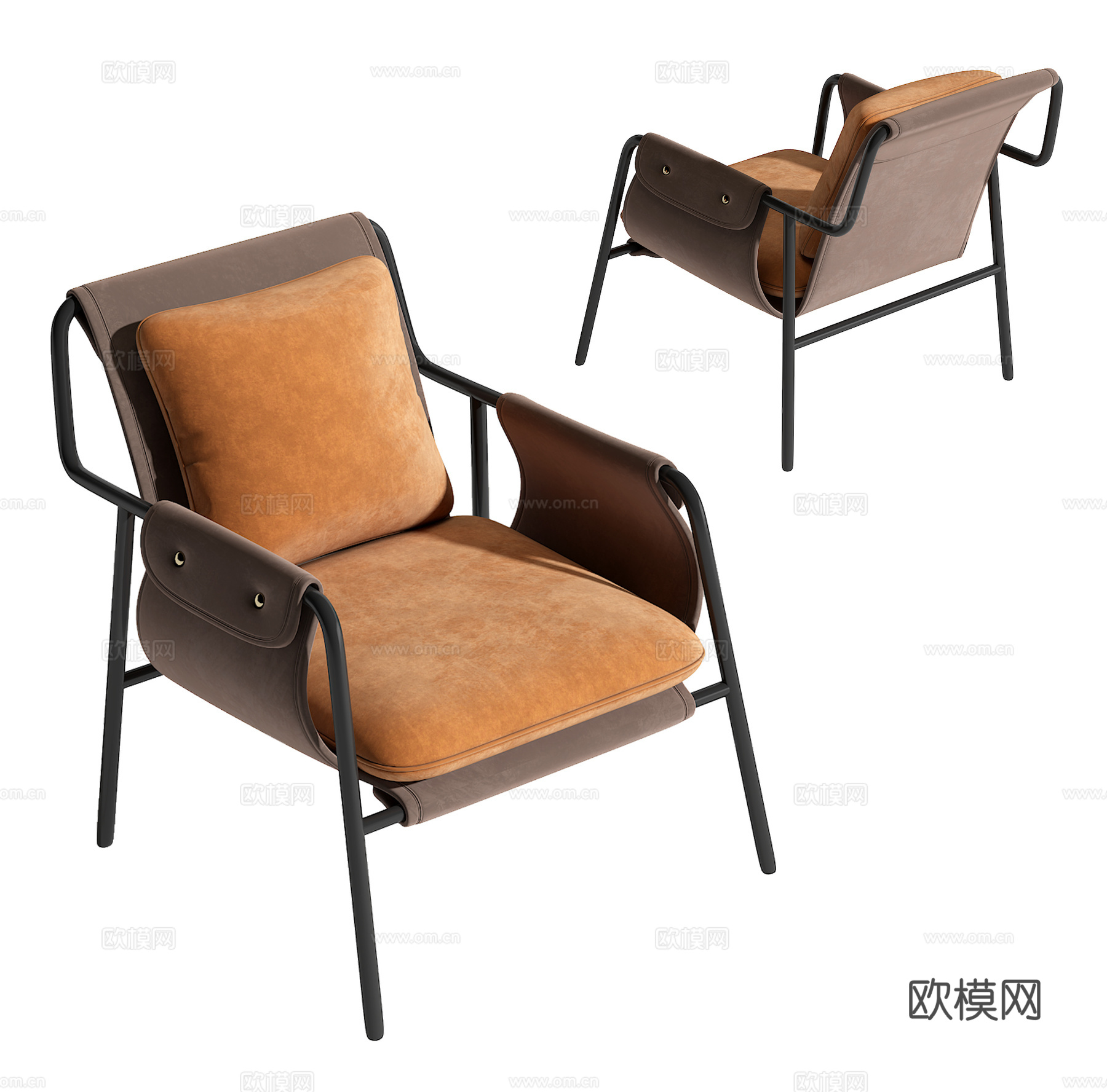 现代休闲椅su模型