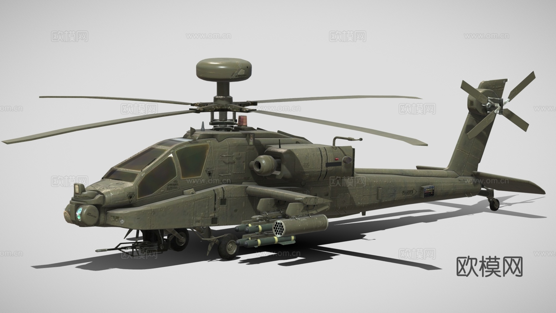 武装直升机 战斗机 飞机3d模型
