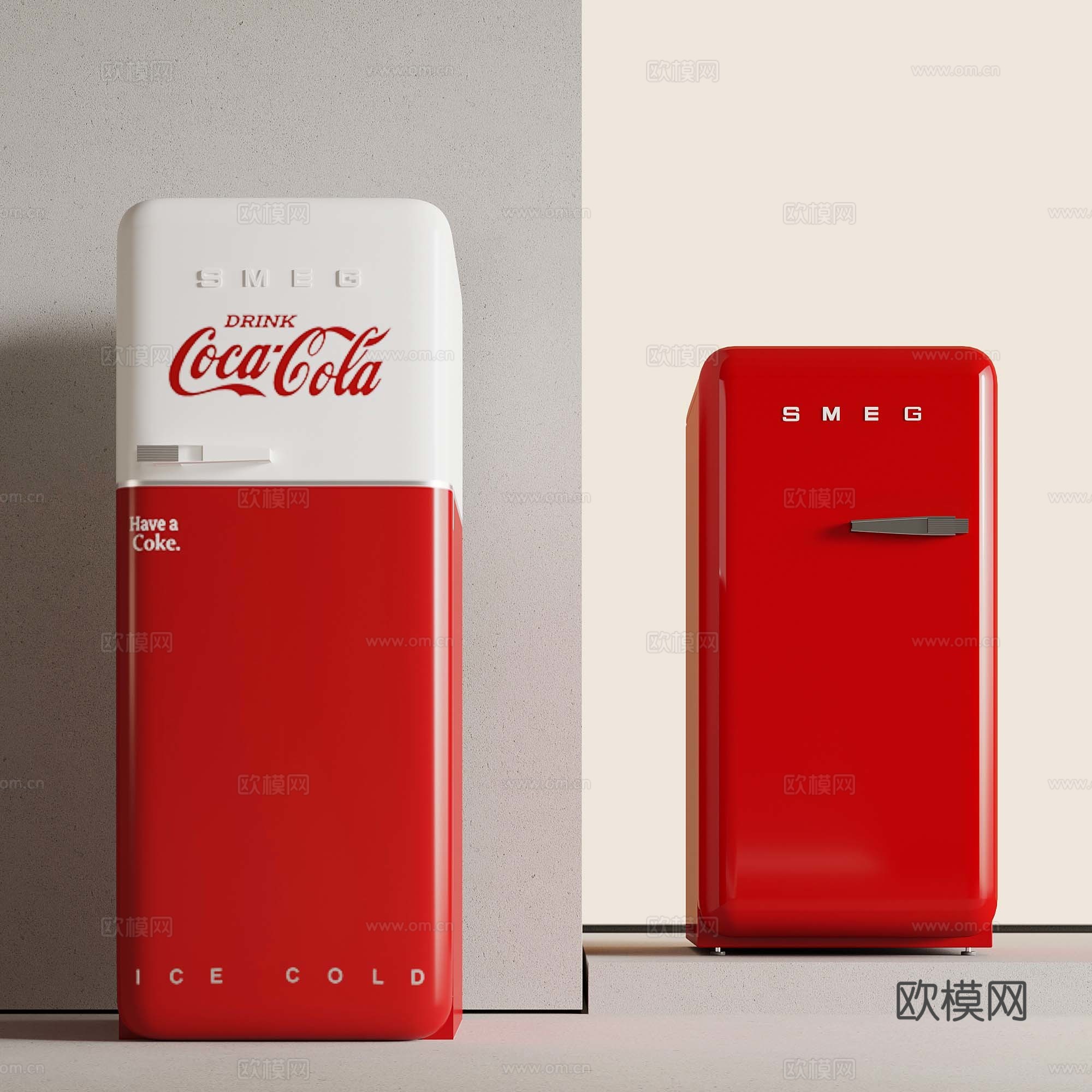 21冰箱 迷你冰箱3d模型