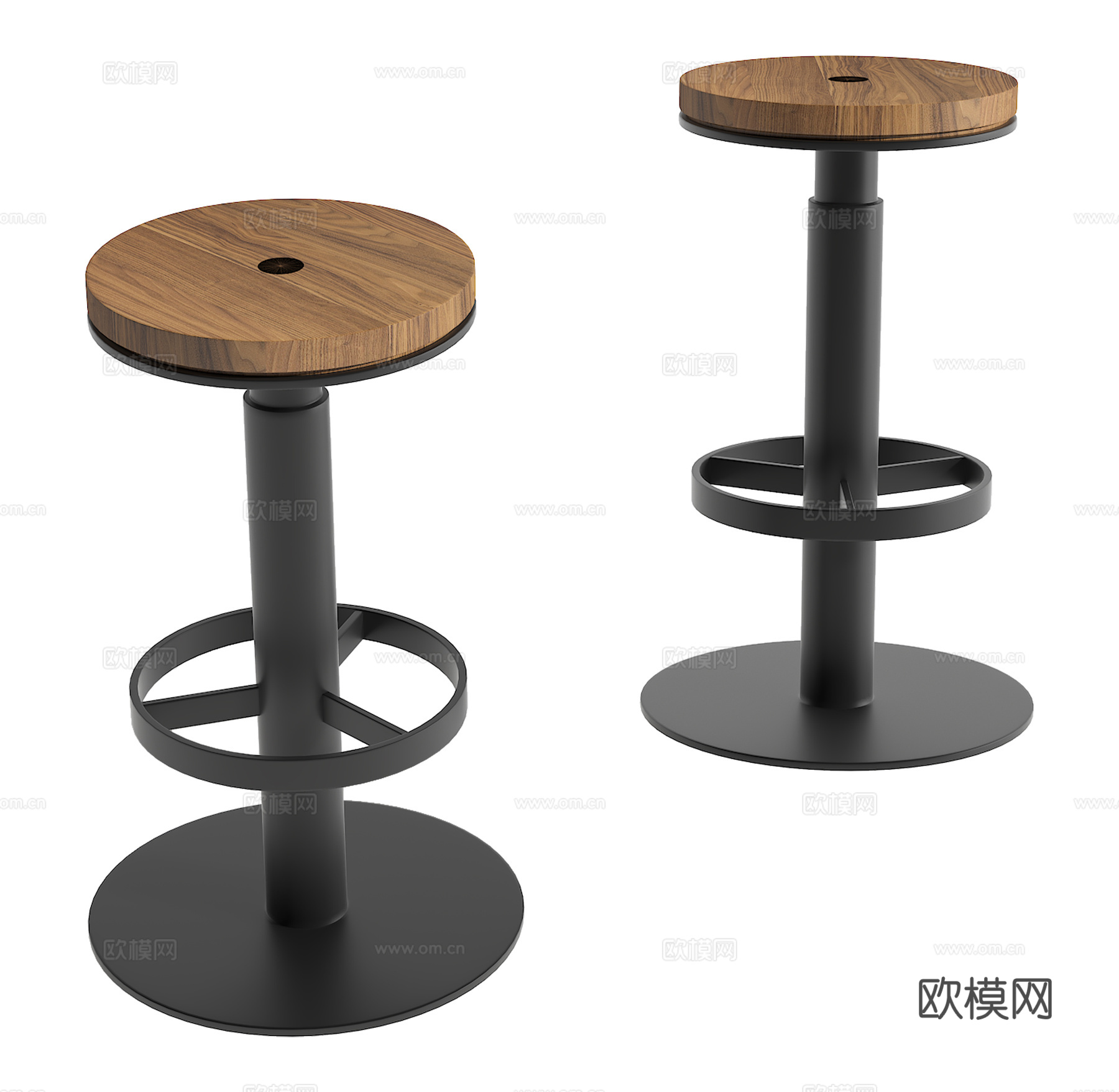 现代吧凳su模型