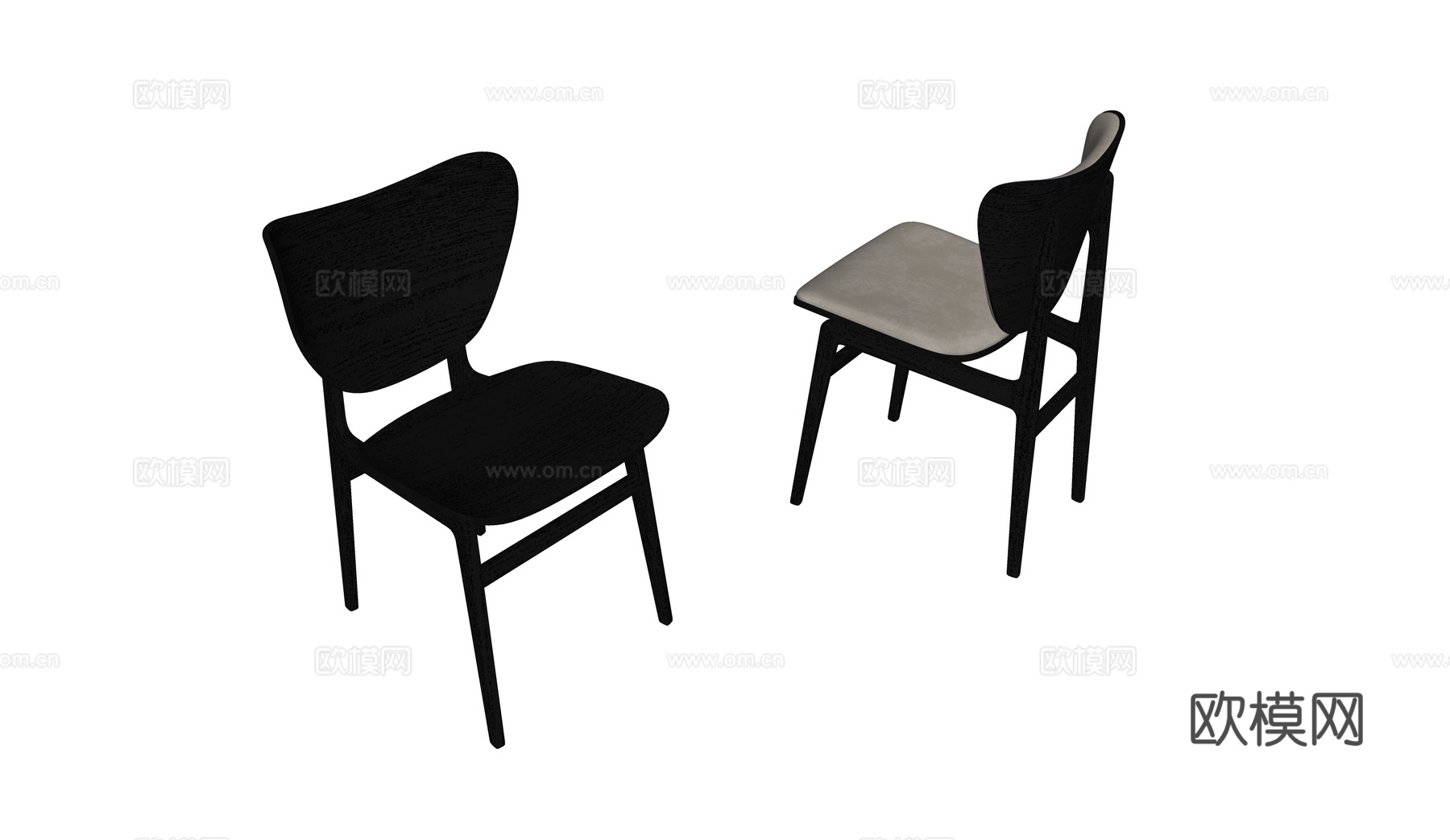 现代单椅su模型