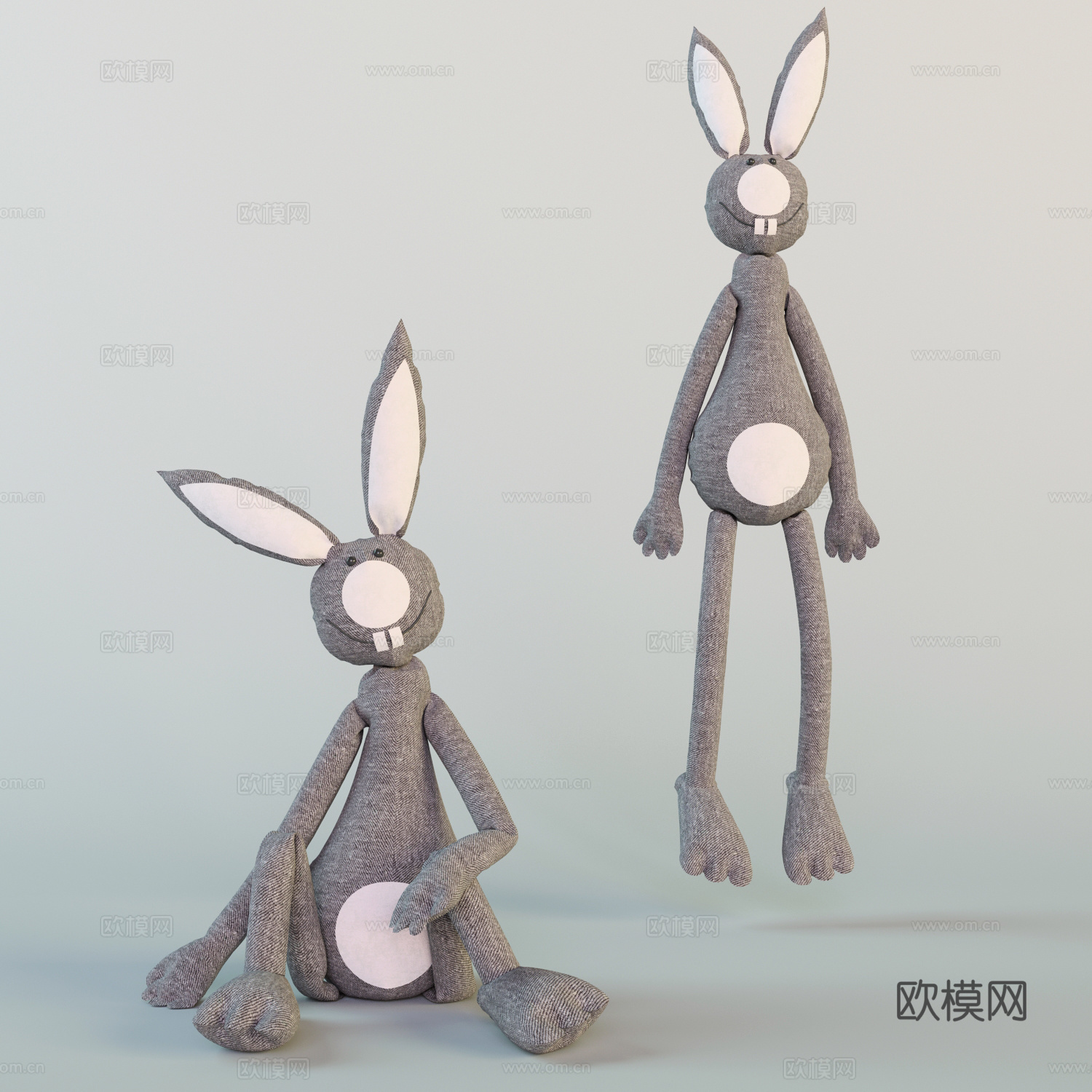 玩具 兔子玩具 毛绒玩具3d模型
