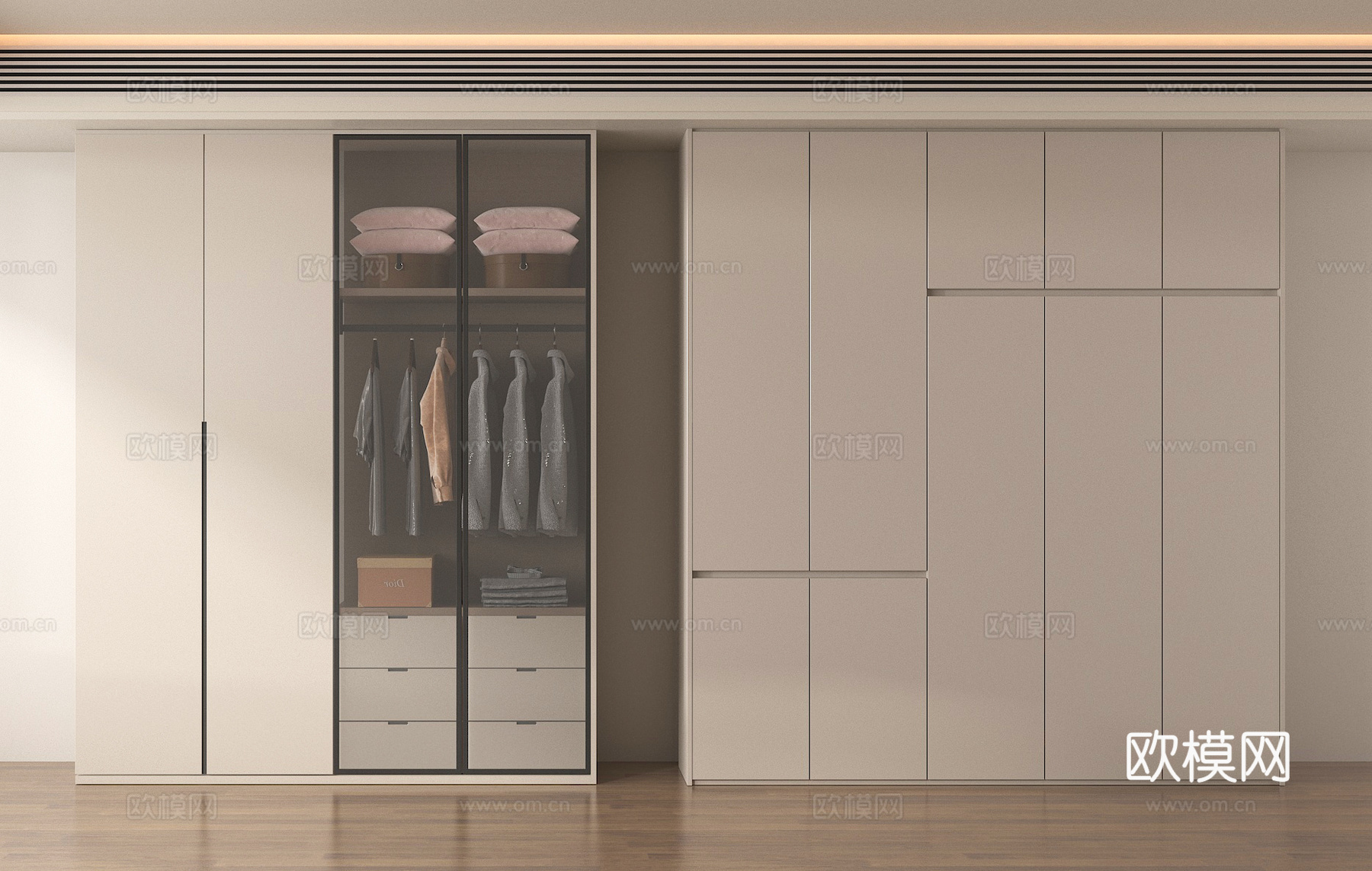衣柜3d模型下载