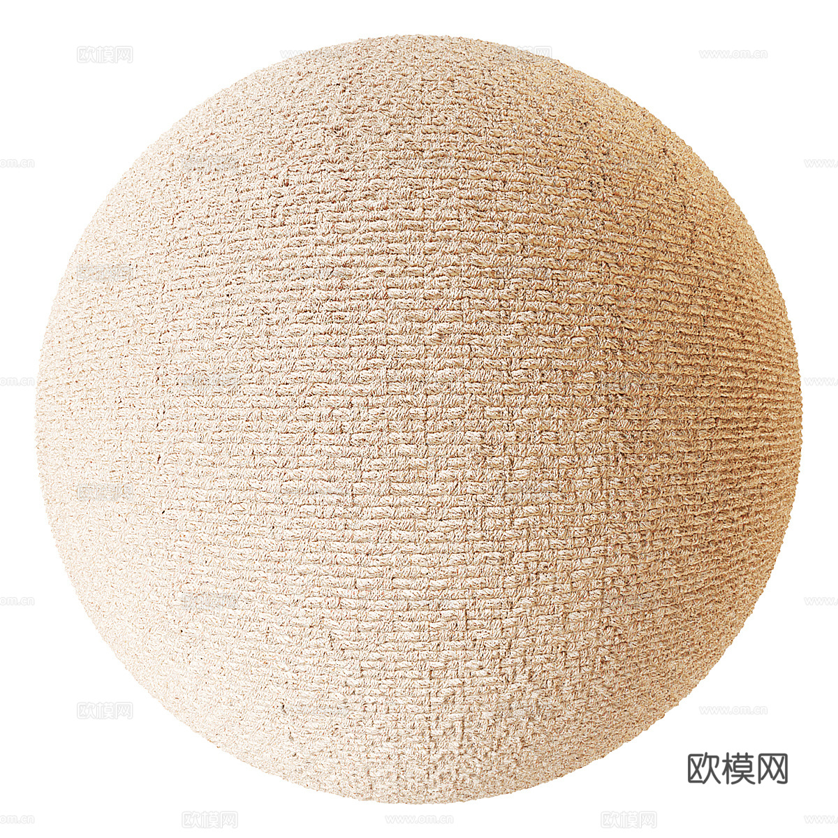 现代奶油风布料 羊毛 面料3d模型