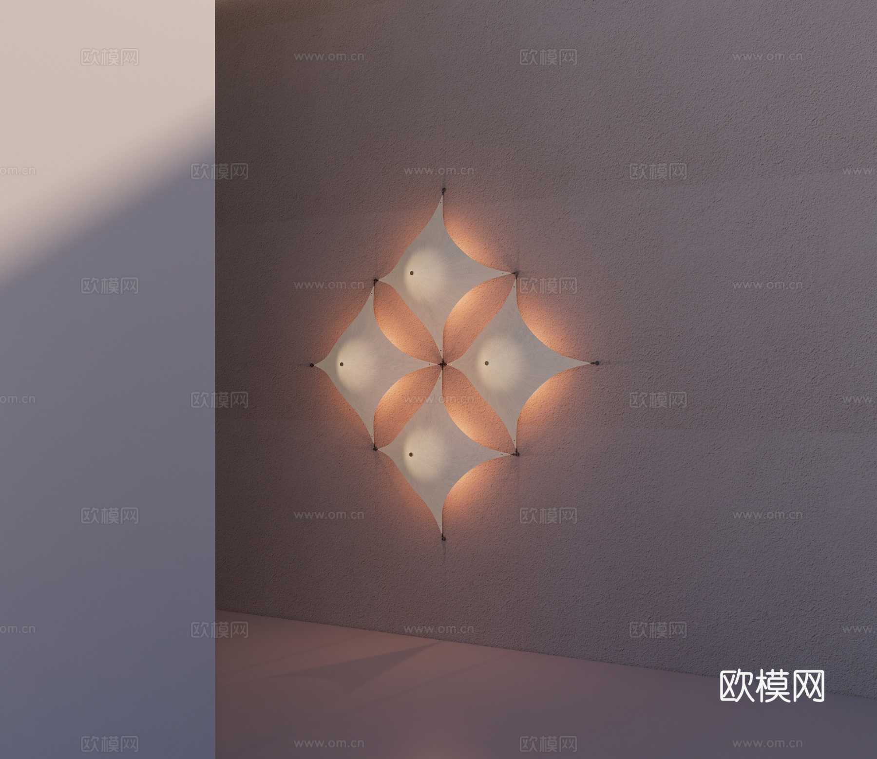蔡烈超金字塔壁灯组合 蔡烈超中古风金字塔壁灯 金字塔系列壁灯su模型