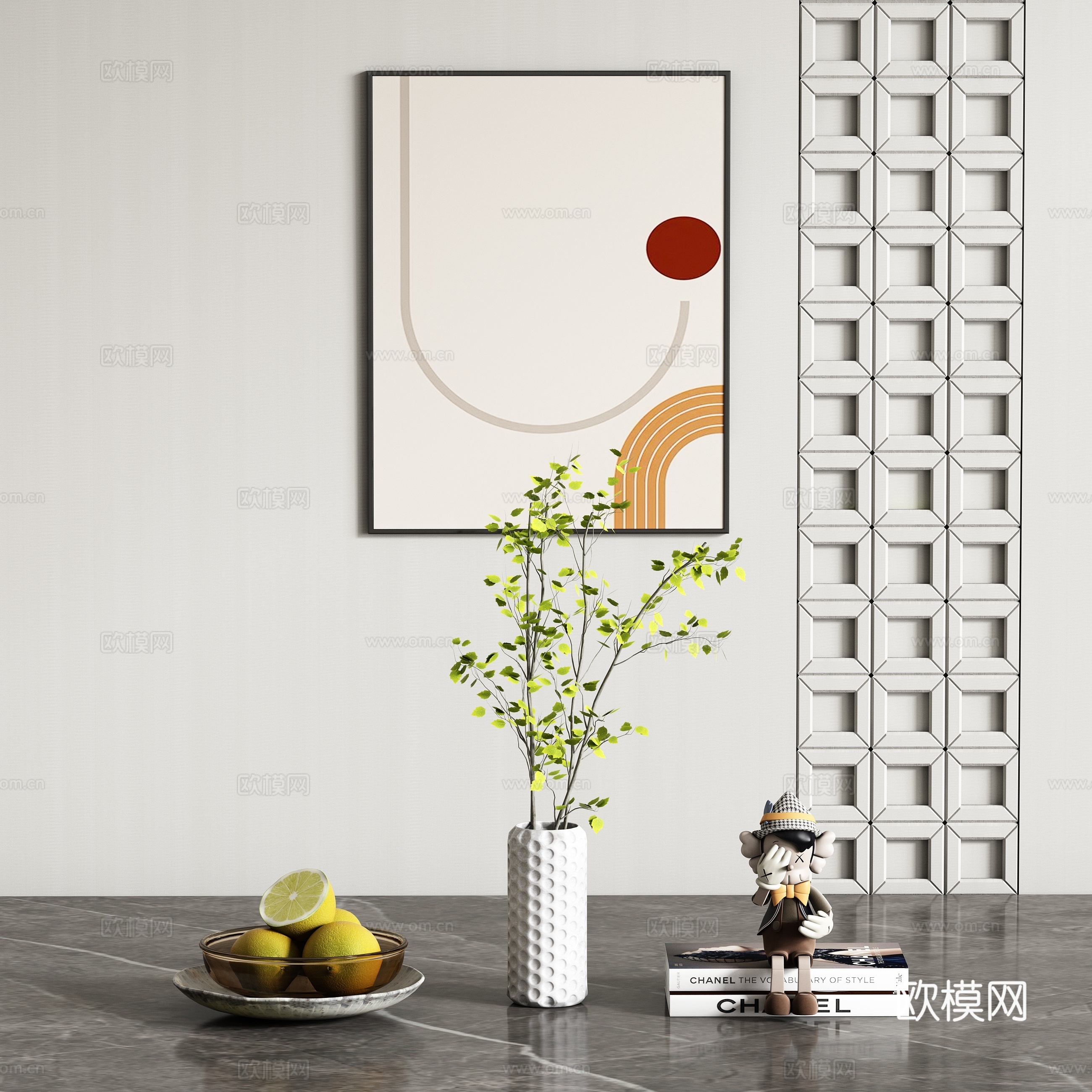 饰品摆件组合su模型