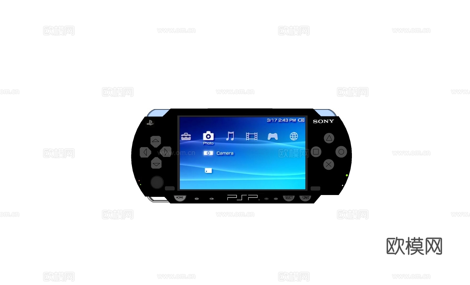 现代PSP游戏机su模型下载