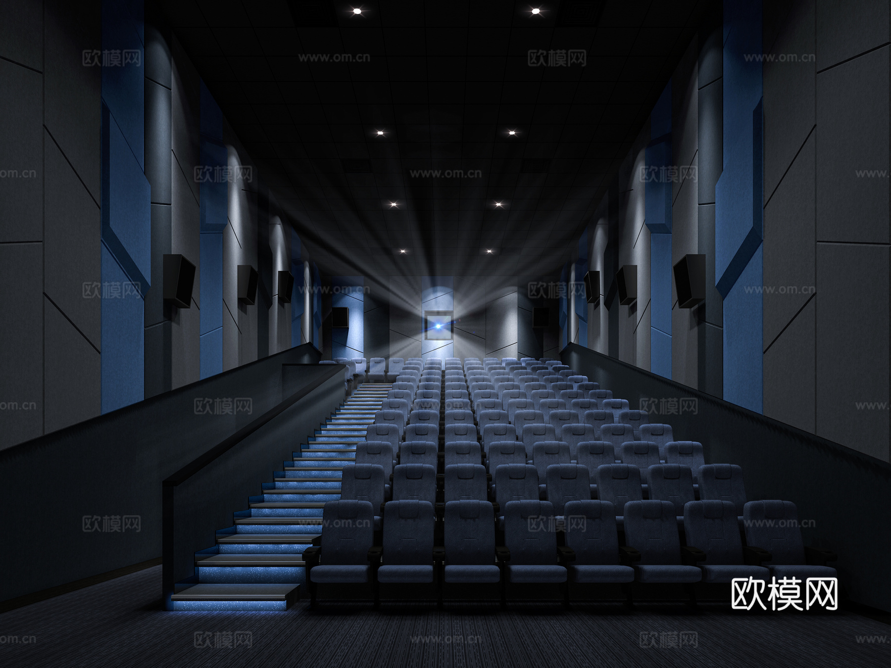 影院影厅3d模型