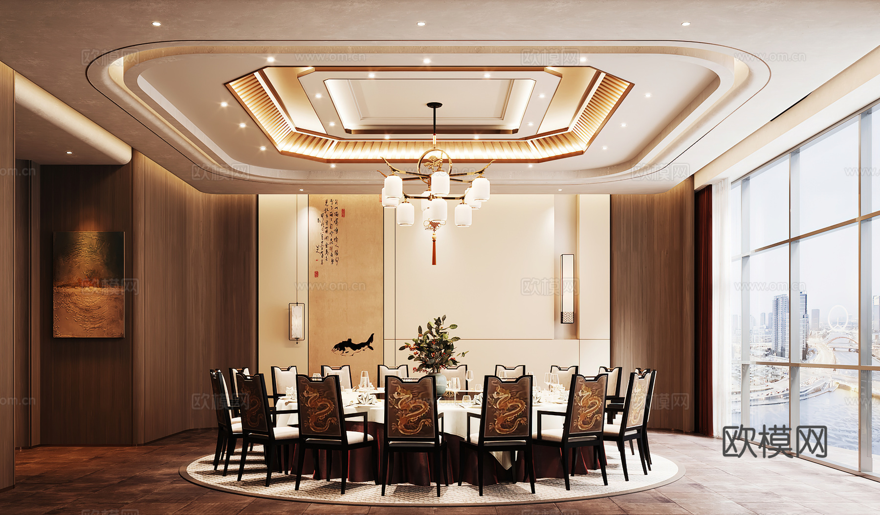 包厢 包间 餐厅包厢 餐饮包间 餐饮包房3d模型