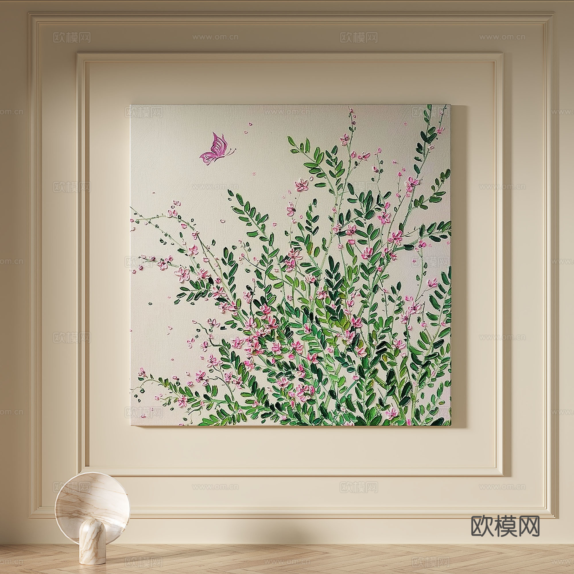 现代，奶油风，轻奢，侘寂，肌理，简约，抽象，装饰画3d模型