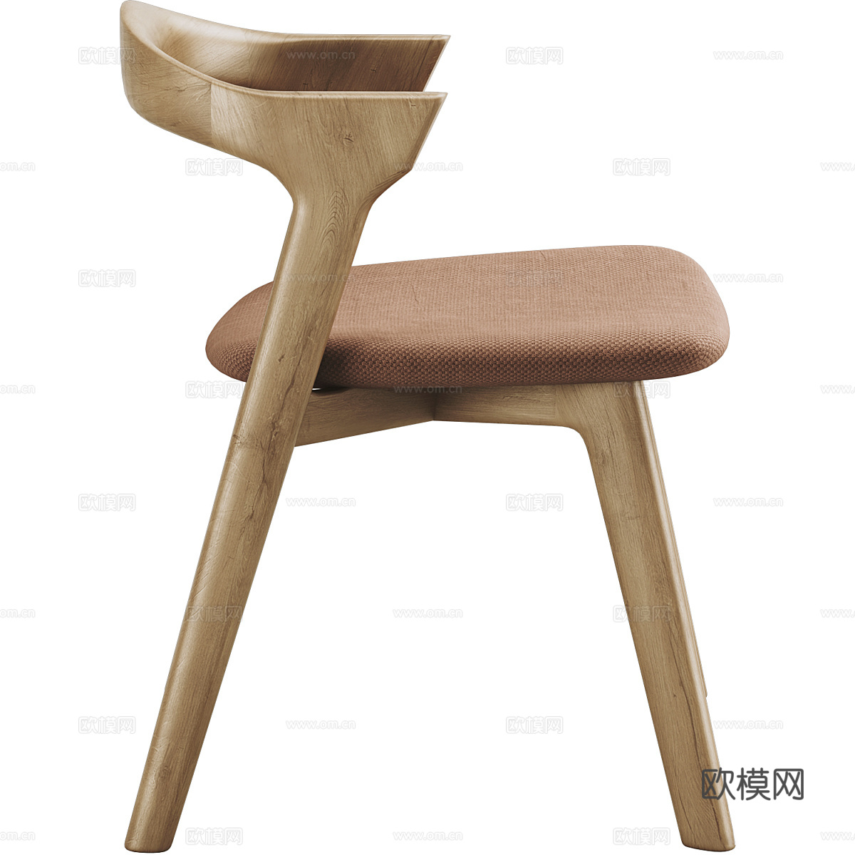 新中式木质椅子3d模型