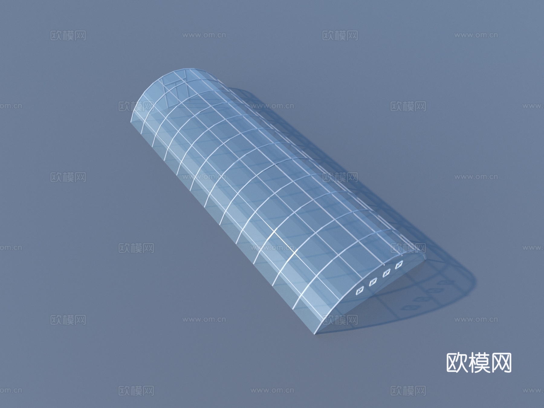 温室大棚 玻璃房 玻璃采光顶3d模型