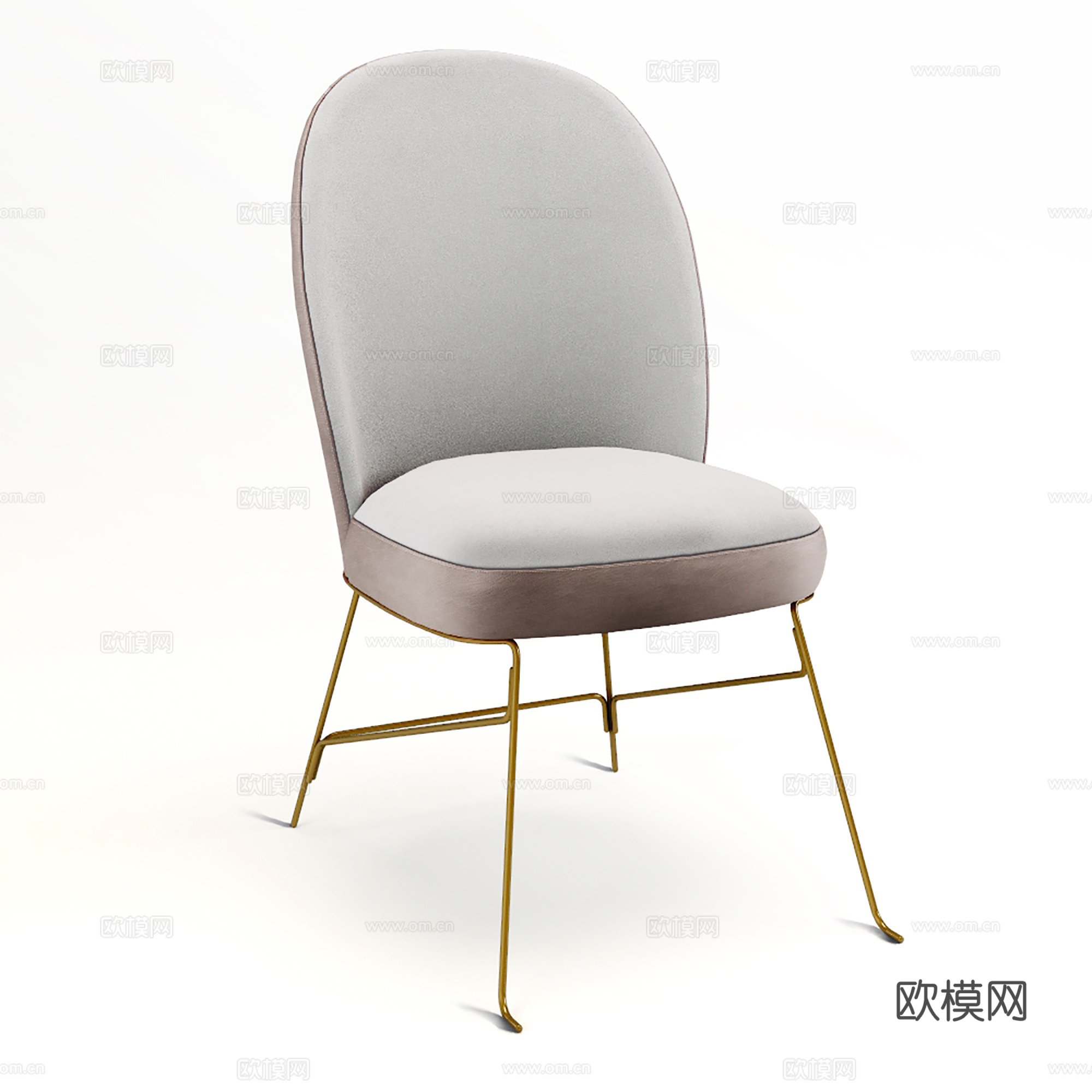 现代休闲椅 皮椅书椅 餐椅单椅3d模型