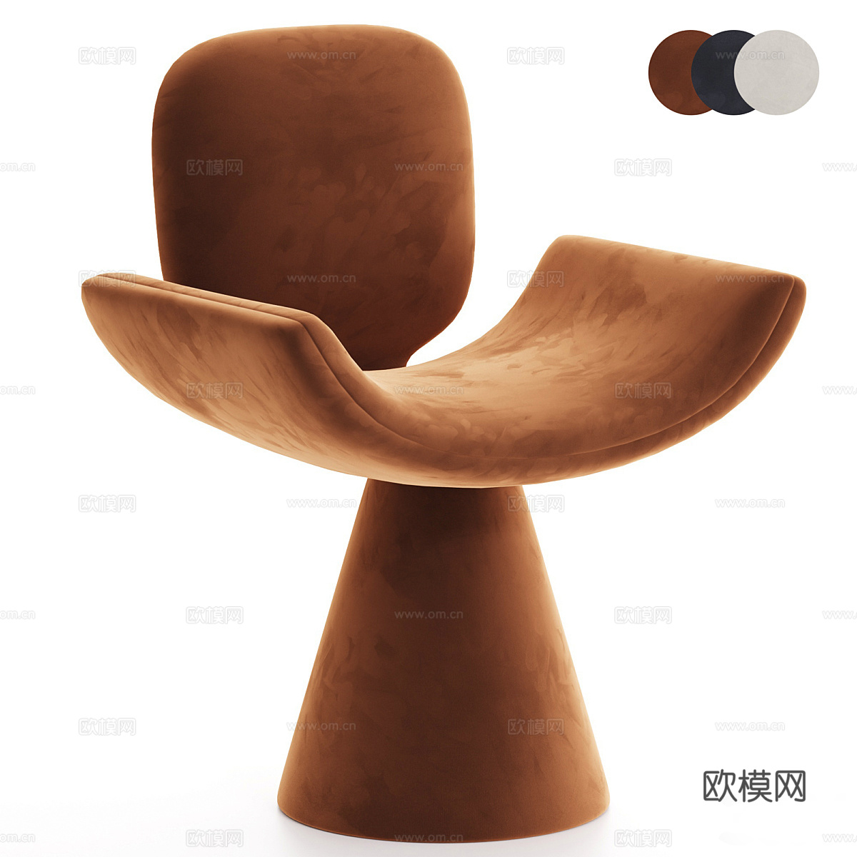 现代意式 ArmoLux 布艺椅子3d模型