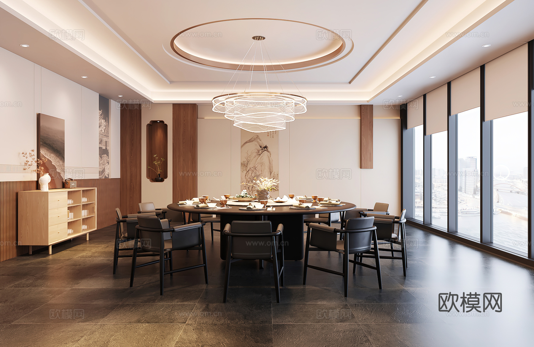 包厢 包间 餐厅包厢 餐饮包间 餐饮包房3d模型