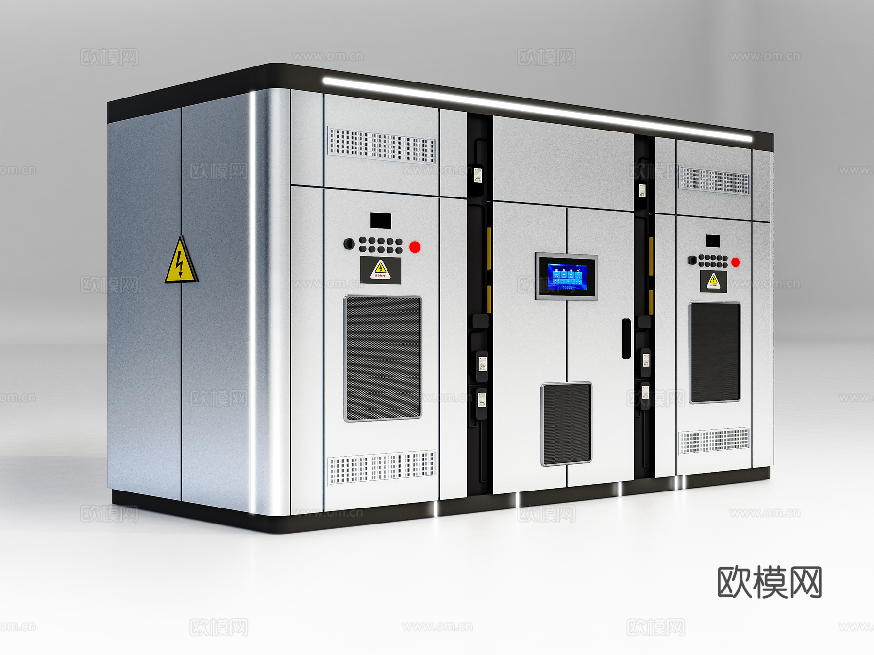 现代电箱 储能柜 电气设备3d模型