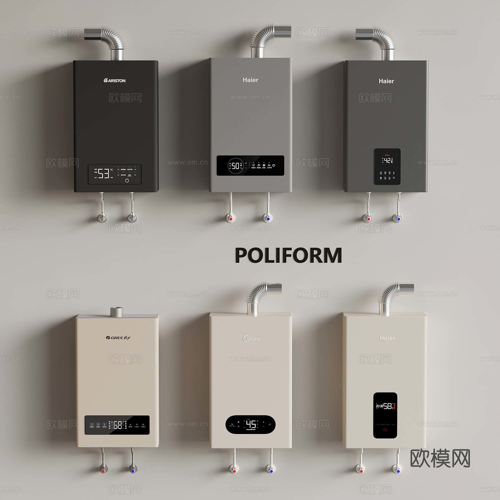 16热水器 壁挂热水器su模型