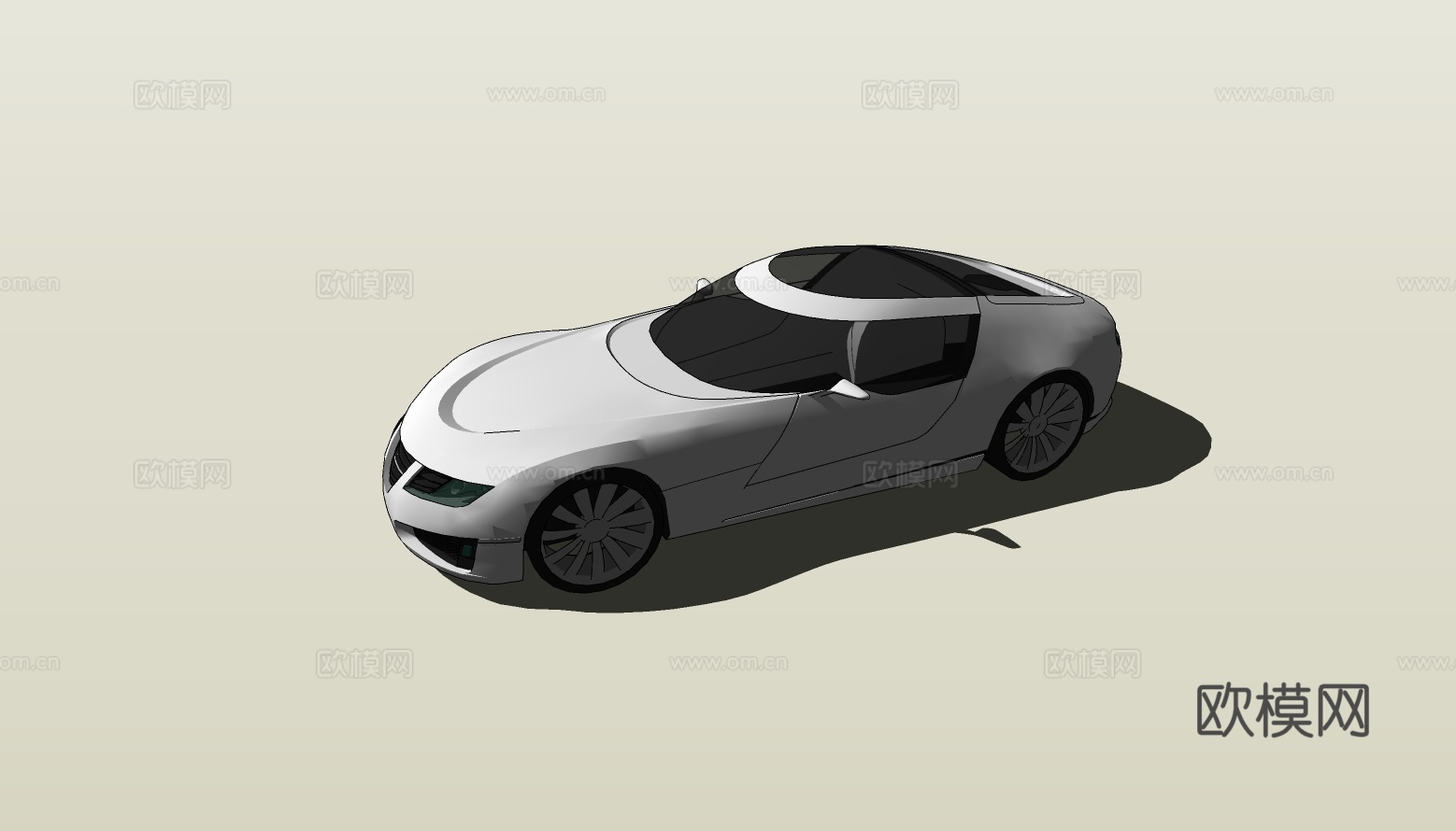 现代跑车免费su模型下载