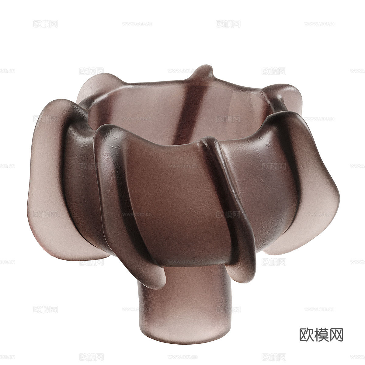 现代玻璃花瓶3d模型