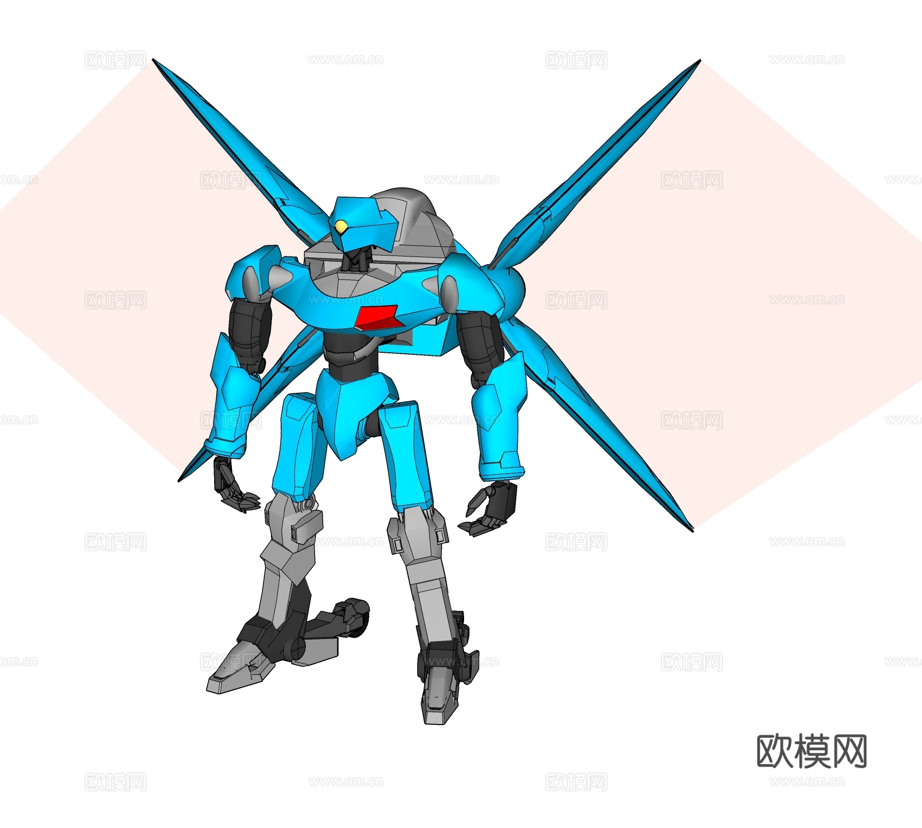 现代高达机器人免费su模型下载