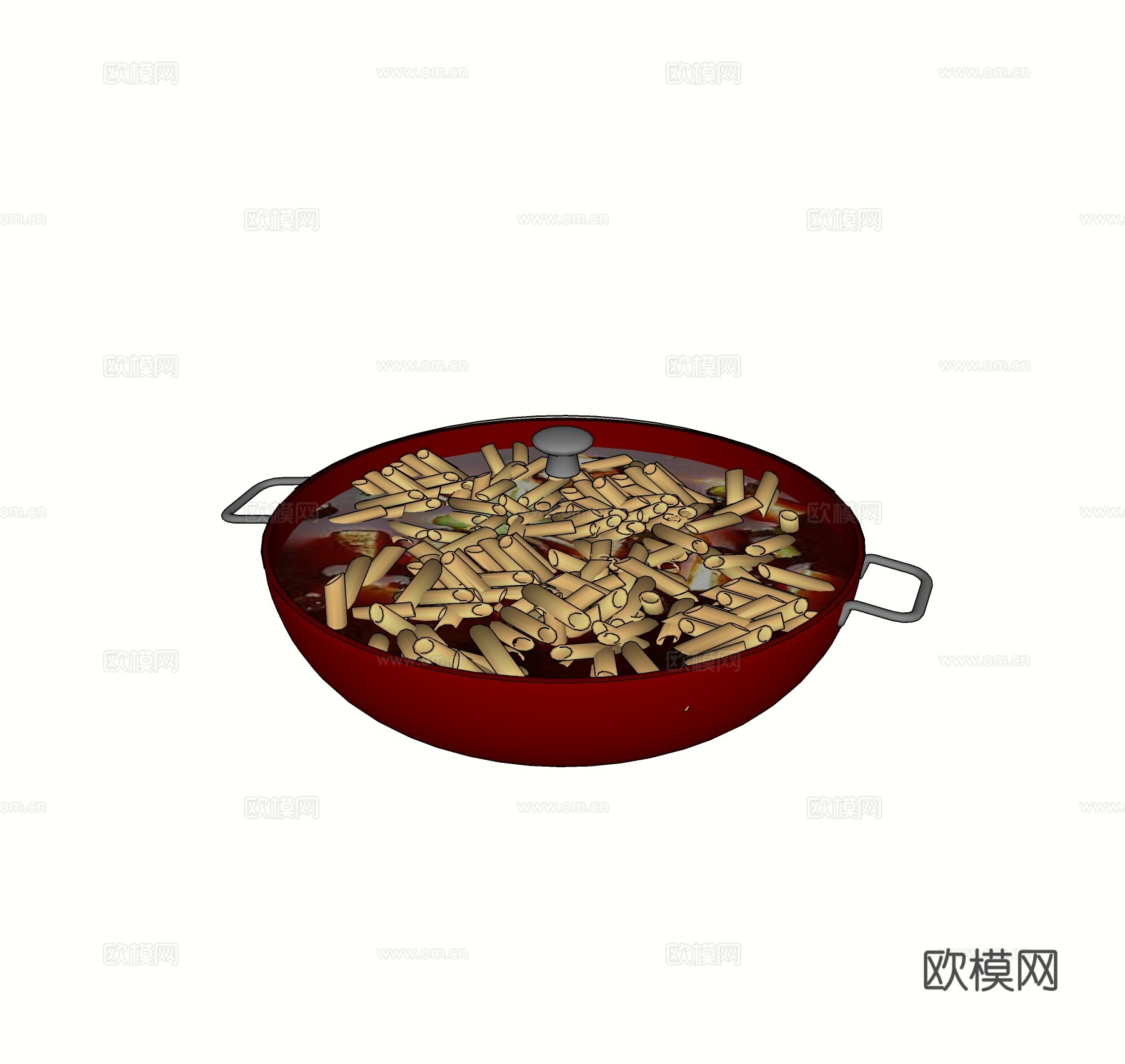 现代火锅免费su模型下载