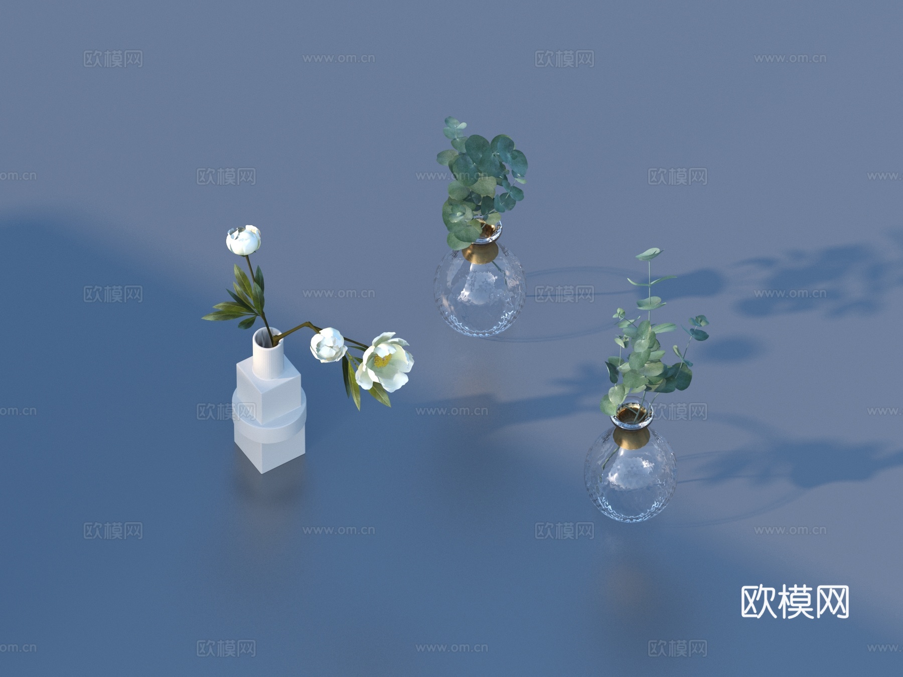花盆 盆栽 绿植 植物su模型