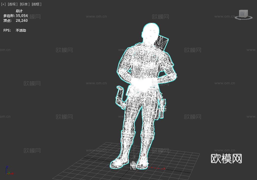 神还原漫威《复仇者联盟》鹰眼，次世代超级英雄精模，绑定动画3d模型