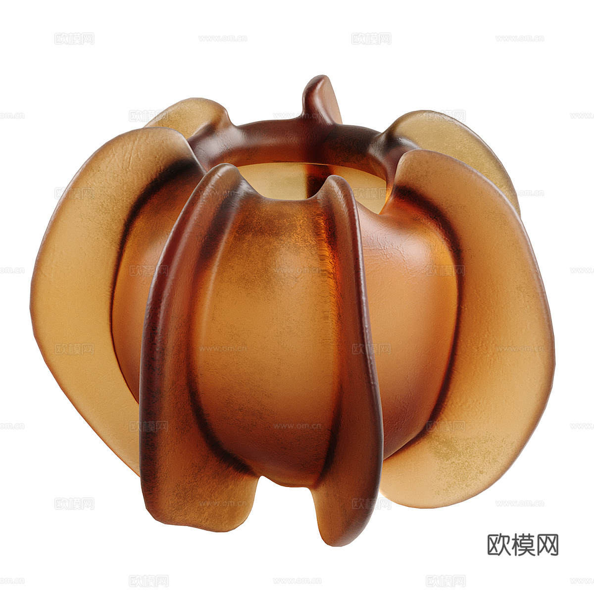 现代玻璃花瓶3d模型
