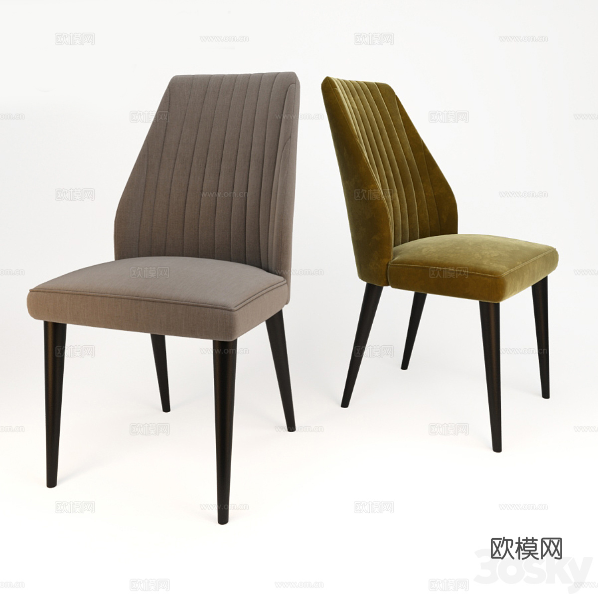 现代休闲椅 餐椅 单椅3d模型