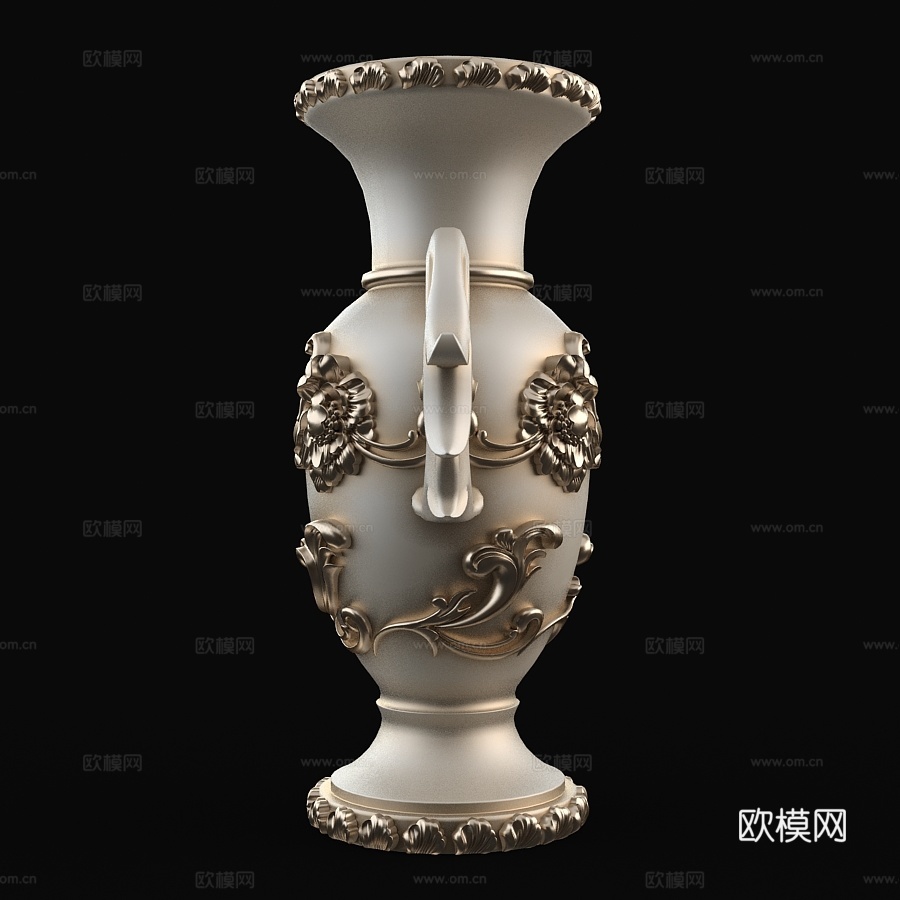 法式花瓶 花瓶3d模型